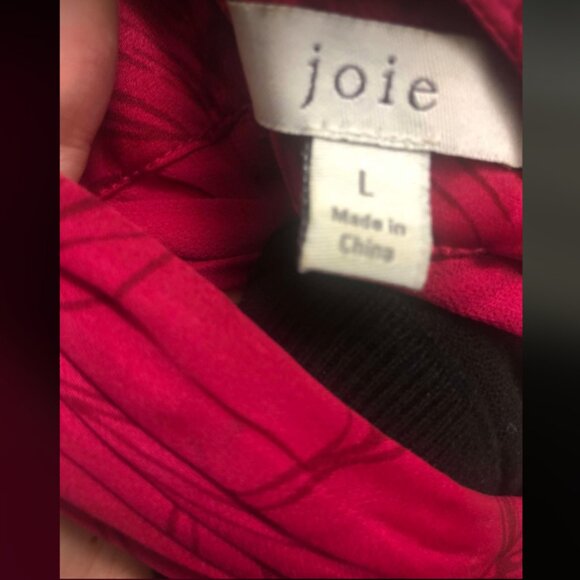 Joie Cedra Floral Fuchsia Halter Top Sz L - Picture 2 of 9